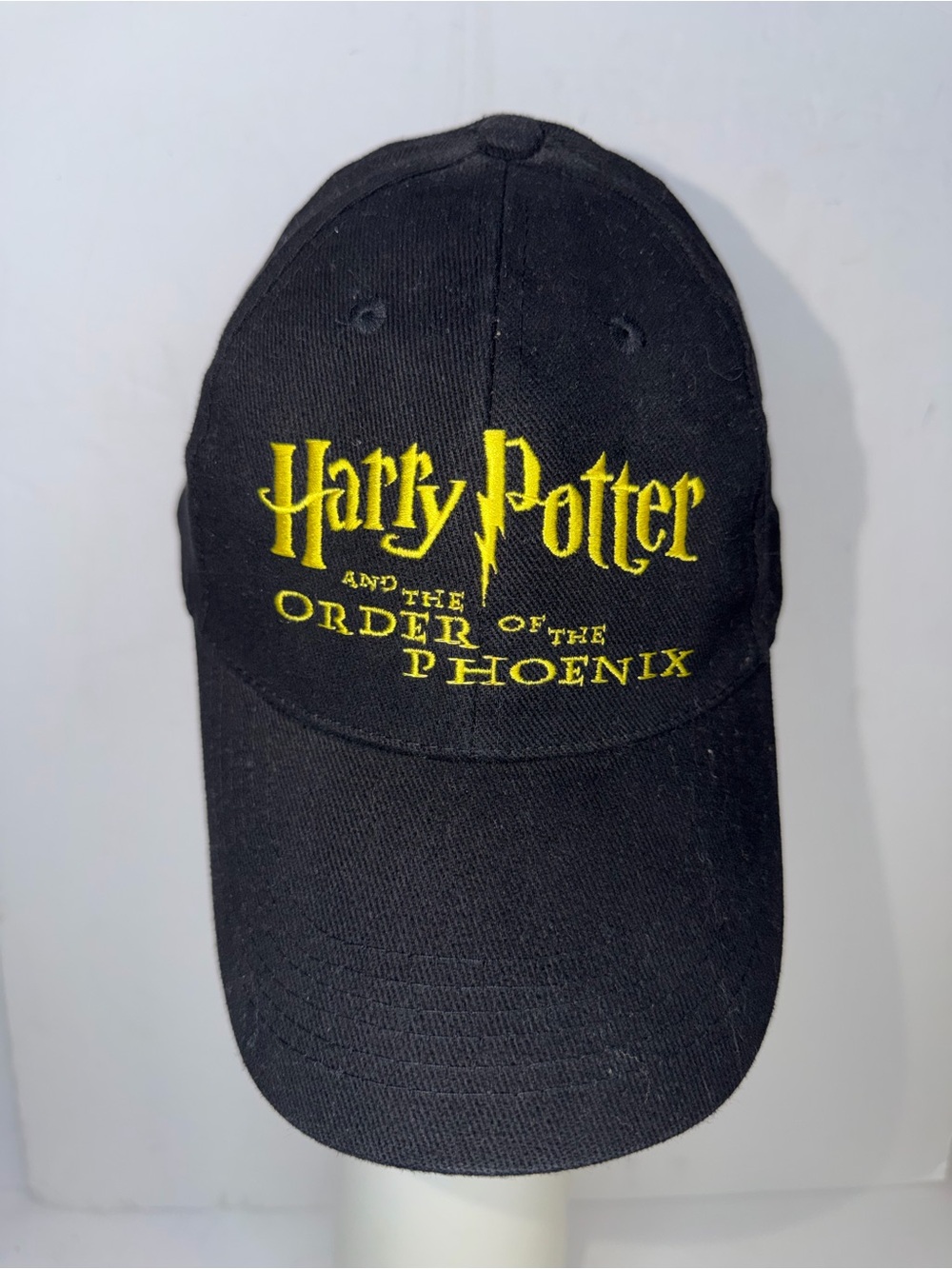 Warner Bros. Harry Potter Black Cap with Yellow Embroidered Logo